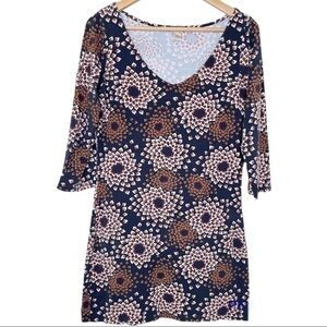 Lucy v neck floral print mini dress large